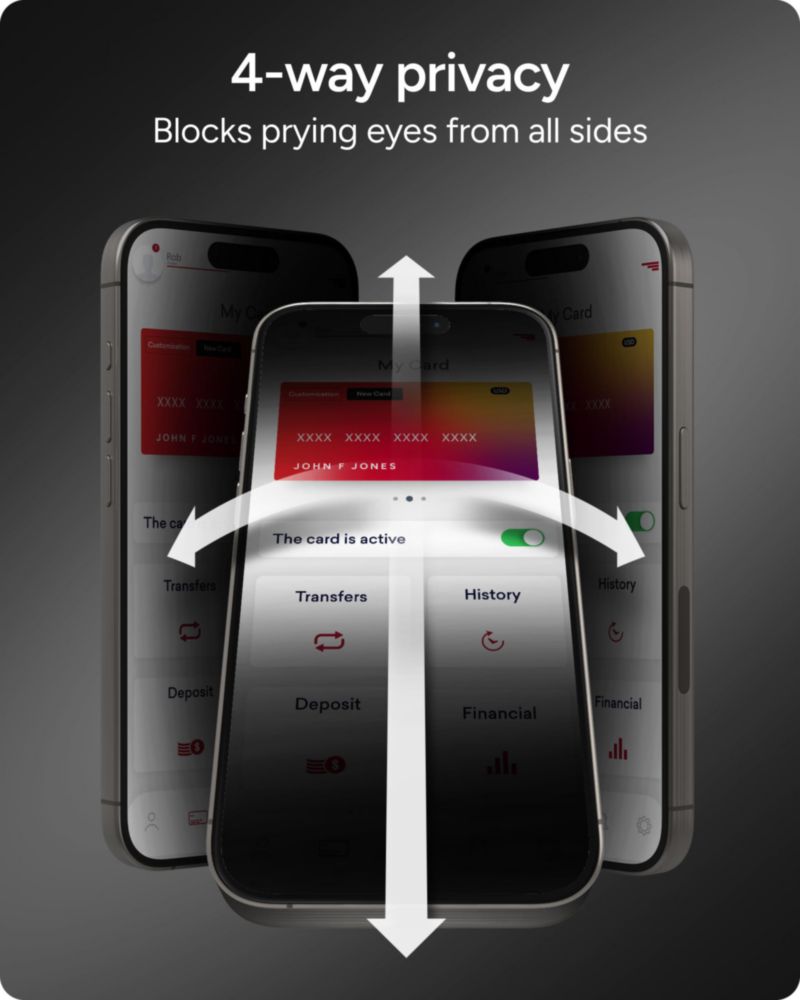 Protector de Pantalla ZAGG Privacy XTR para iPhone 17 Pro