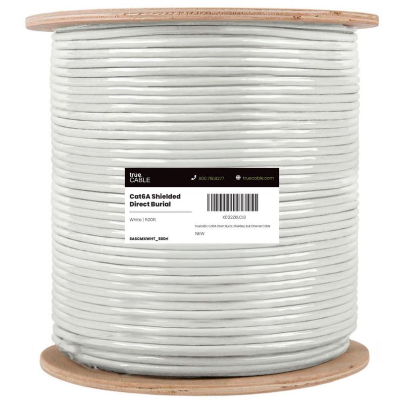 Cable Ethernet TRUE CABLE Cat6A Apantallado 152m Exterior
