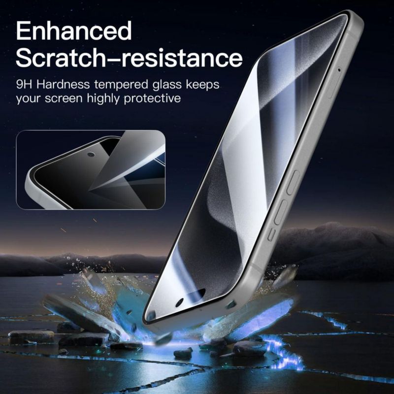 Protector de Pantalla NEW'C para iPhone 15 Pro 6.1" Privacidad Paquete de 3