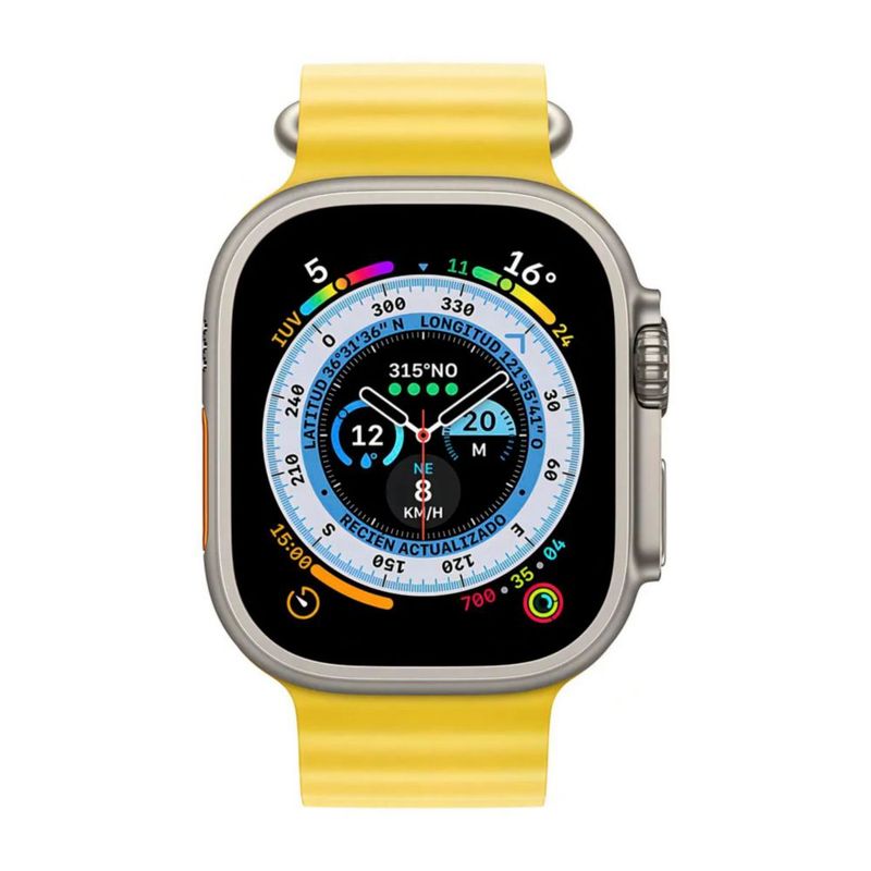 Apple Watch Series Ultra 2 49mm Titanio Plata/Amarillo Reacondicionado