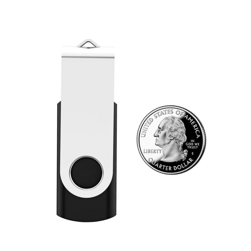 Paquete a Granel de 50 Memorias USB 128MB Pendrives Giratorios USB 2.0