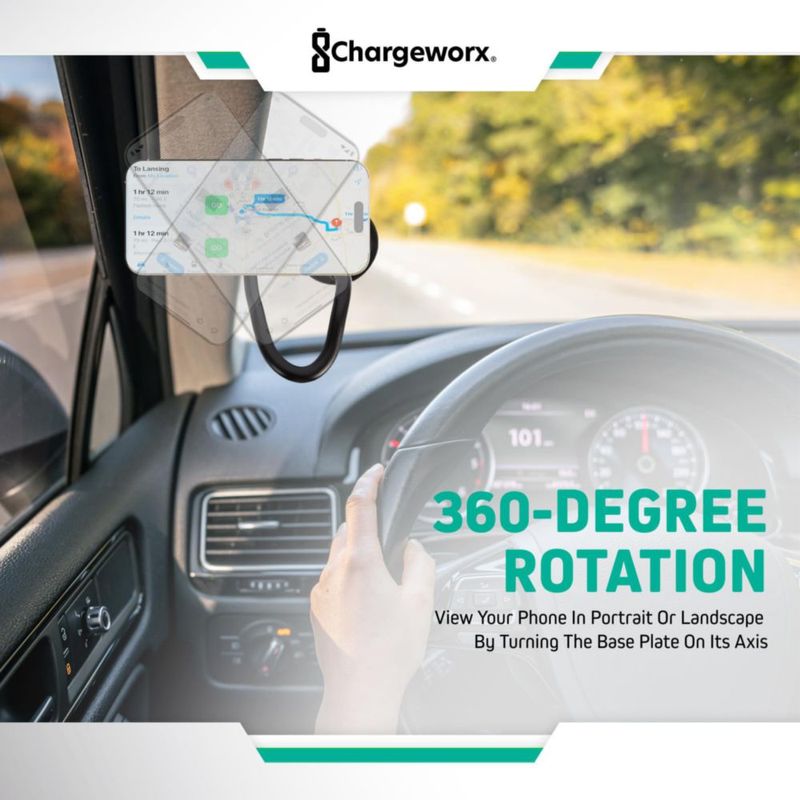 Soporte Magnético para Celular CHARGEWORX 36 cm para Auto