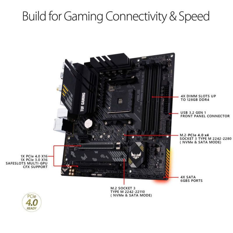 Placa madre ASUS TUF Gaming B550-PLUS WiFi II AMD AM4