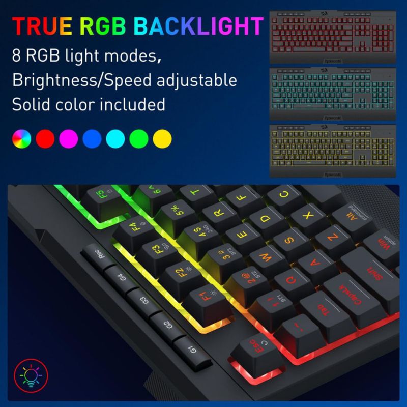 Teclado y ratón para juegos Redragon S151 PRO RGB 10000 DPI