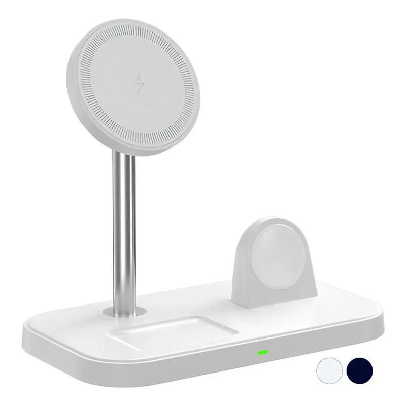 Cargador Inalámbrico 3 en 1 para iPhone, Apple Watch y AirPods con Ada