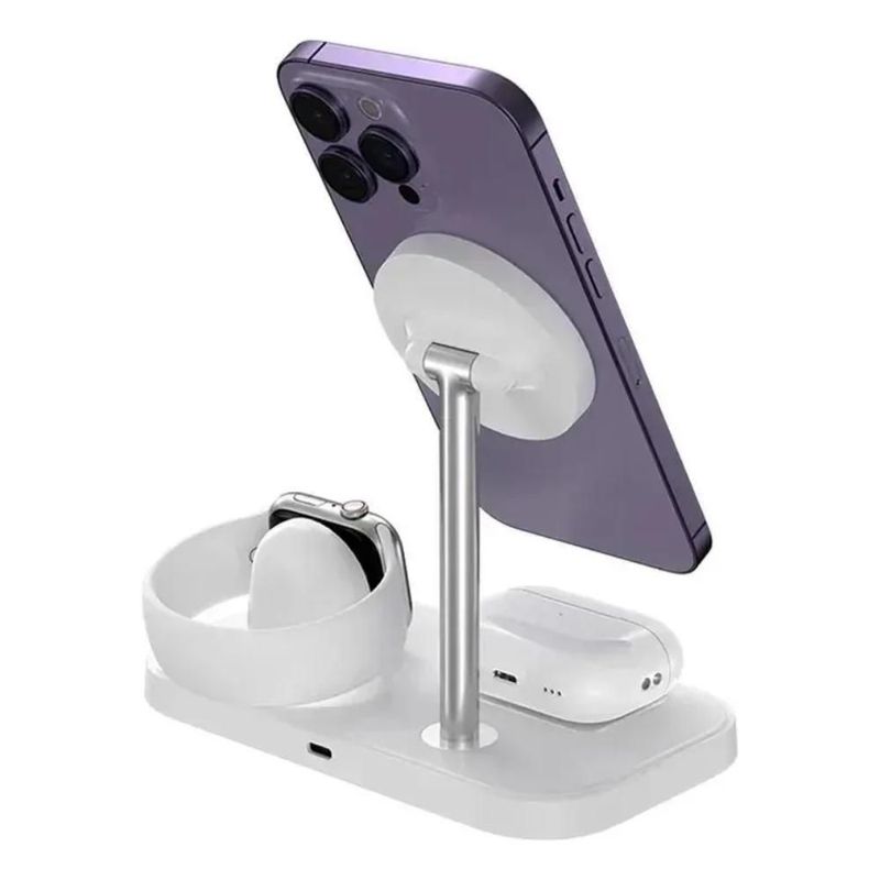 Cargador Inalámbrico 3 en 1 para iPhone, Apple Watch y AirPods con Ada