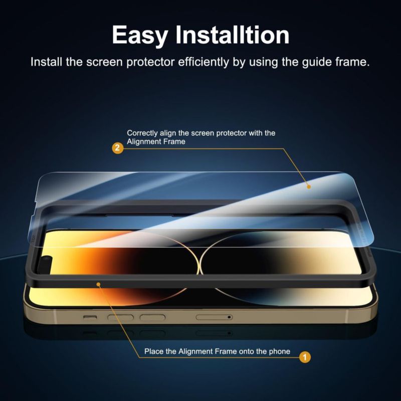 Protector de pantalla NEW'C para iPhone 14 Pro Max 67" (pack de 3)