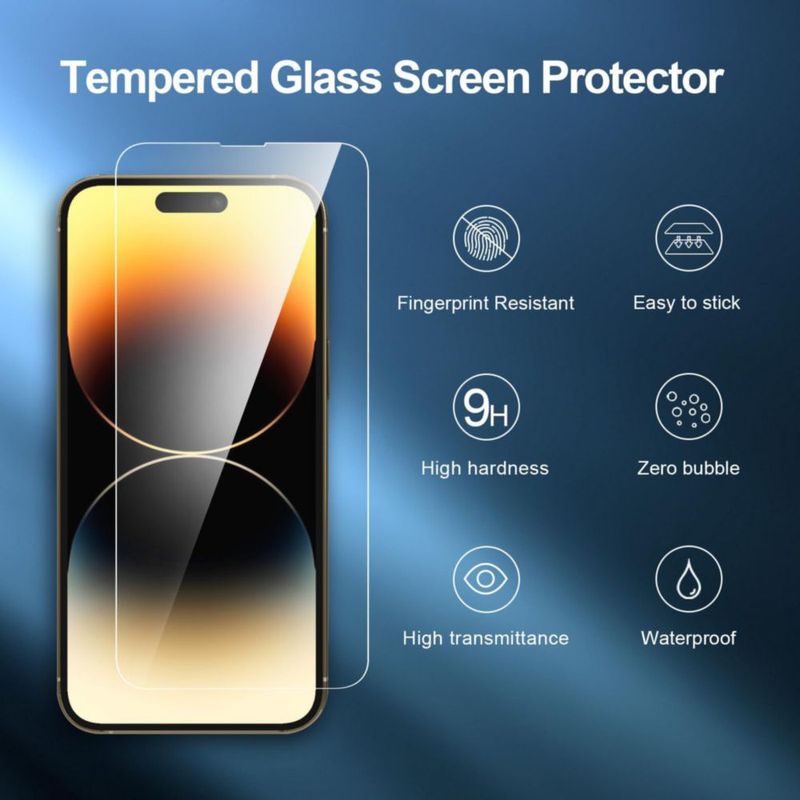 Protector de pantalla NEW'C para iPhone 14 Pro Max 67" (pack de 3)
