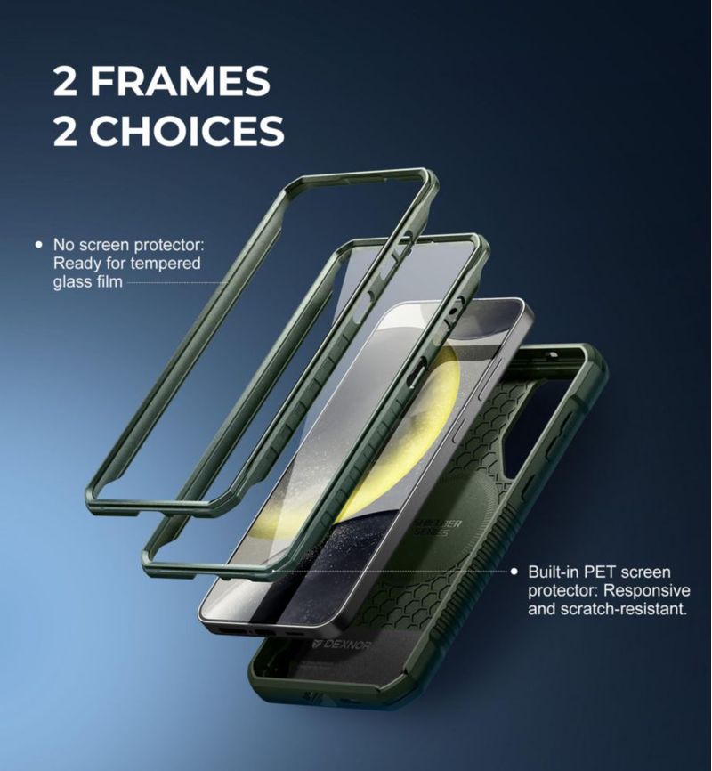 Funda magnética Dexnor para Samsung Galaxy S24 Plus color verde