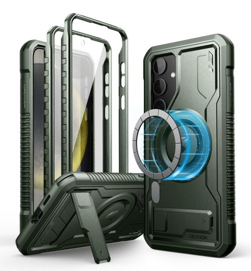 Funda magnética Dexnor para Samsung Galaxy S24 Plus color verde