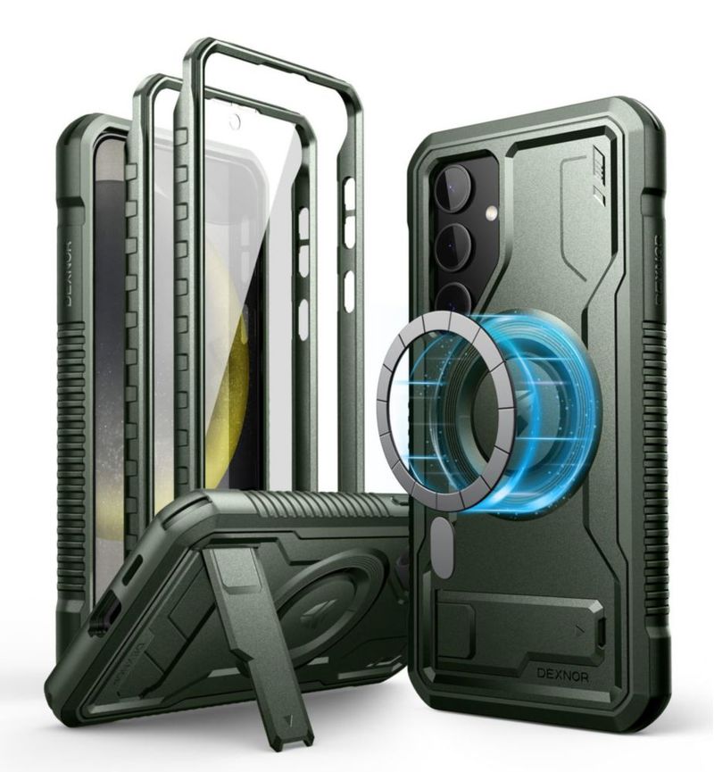 Funda magnética Dexnor para Samsung Galaxy S24 Plus color verde