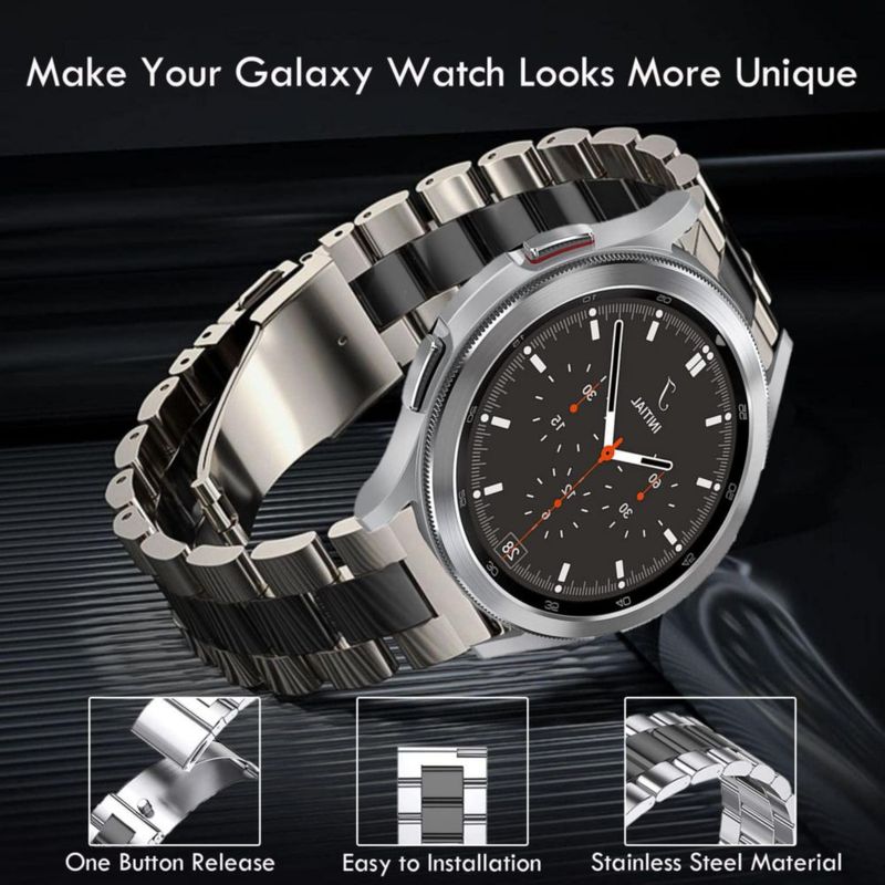 Correa de reloj Olytop Galaxy Watch 5 Pro 45 mm/44 mm/40 mm negra