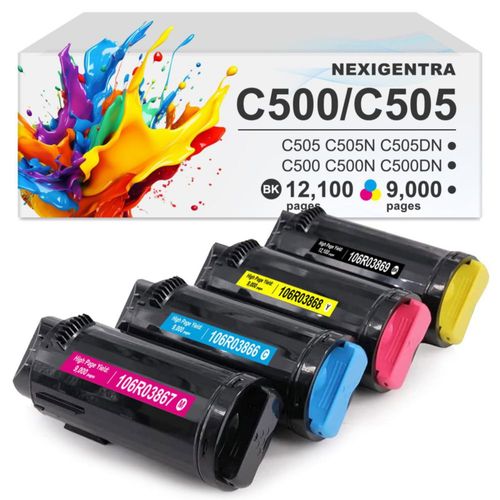 Cartucho de tóner VersaLink C500 C505 106R03859 106R03860 106R03861 106R03862 compatible para impresoras Xerox VersaLink C500 C500N C500DN C505 C505N