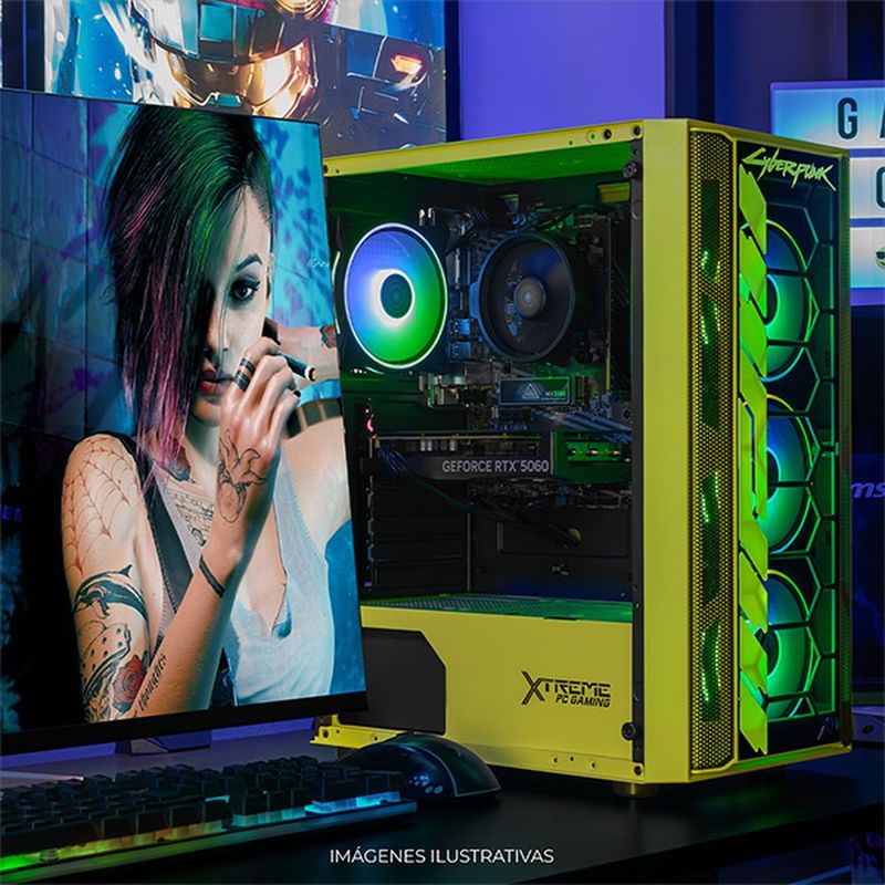Xtreme pc rtx 5060 ryzen 7 16gb 1tb monitor 27 valerie edit