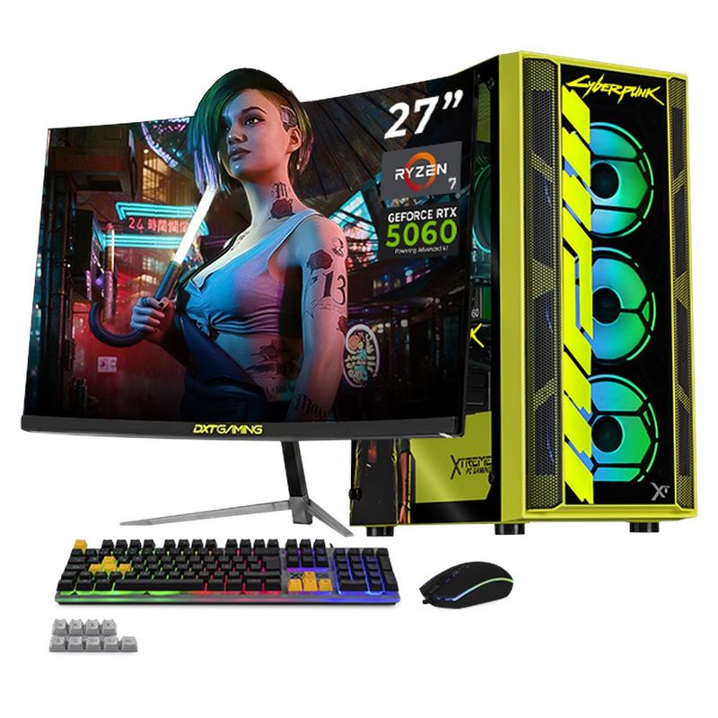 Xtreme pc rtx 5060 ryzen 7 16gb 1tb monitor 27 valerie edit