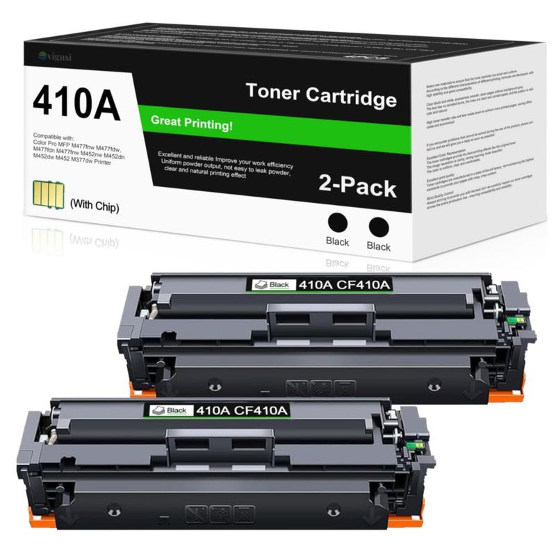 Cartucho de tóner VIGUSI 410A negro (paquete de 2) HP M477 M452