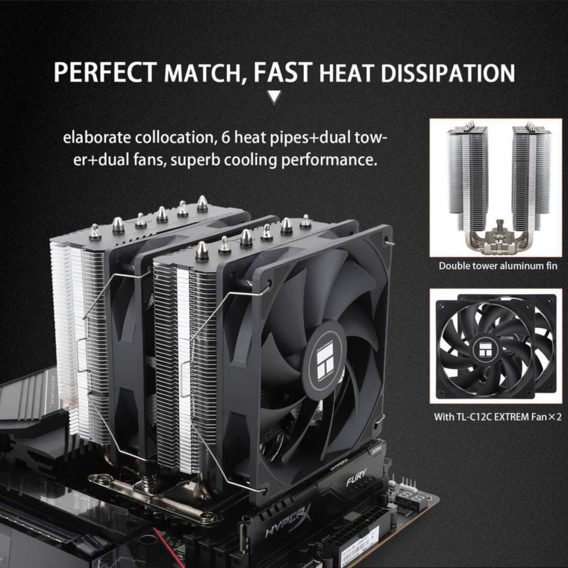 Disipador de CPU Thermalright Peerless 120 SE AM5/AM4 LGA1851