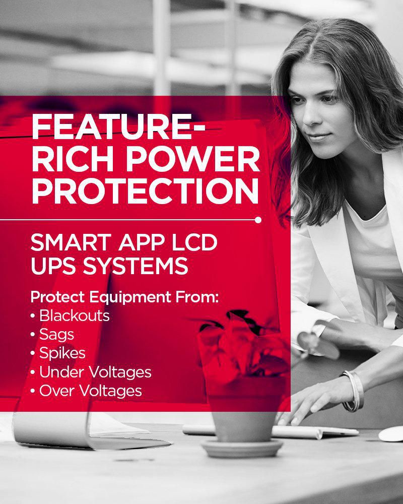 Aplicación inteligente UPS CyberPower OR500LCDRM1U LCD 500 VA/300 W 1 U