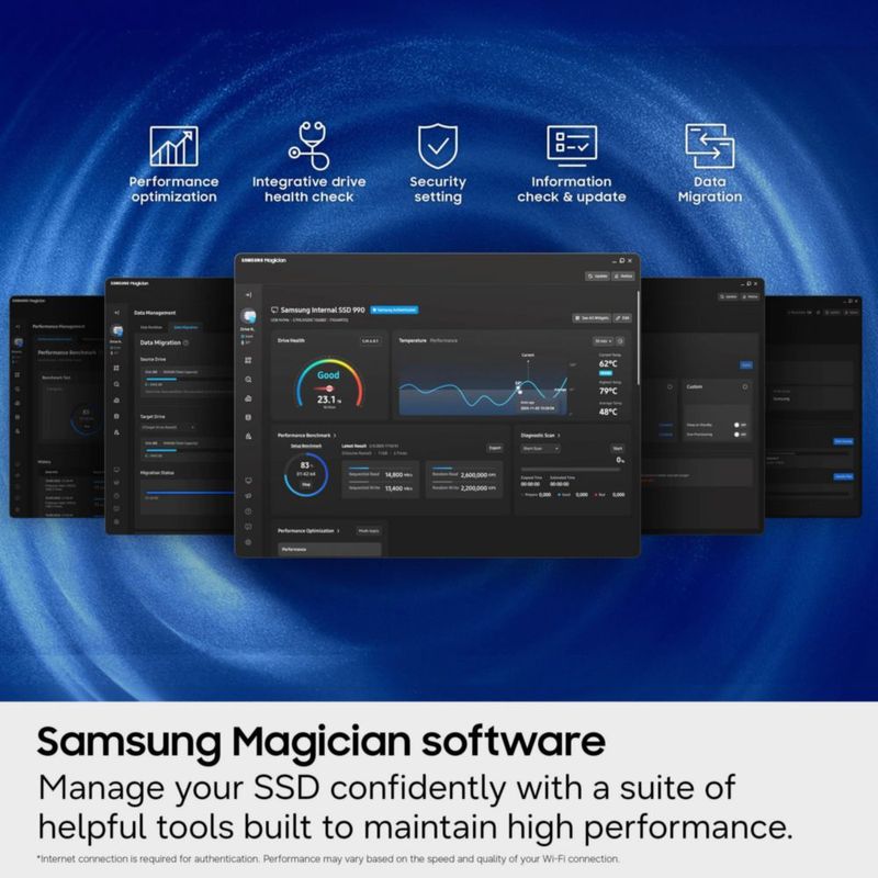 SSD interno Samsung 990 de 1 TB – 7150/6450 MB/s