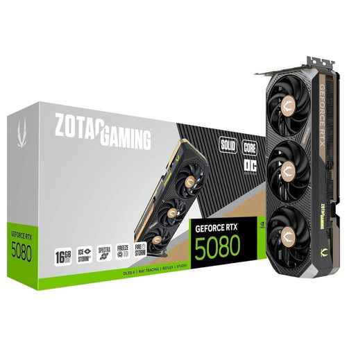 Tarjeta de video zotac geforce rtx 5080 oc 16gb 1801 ai tops
