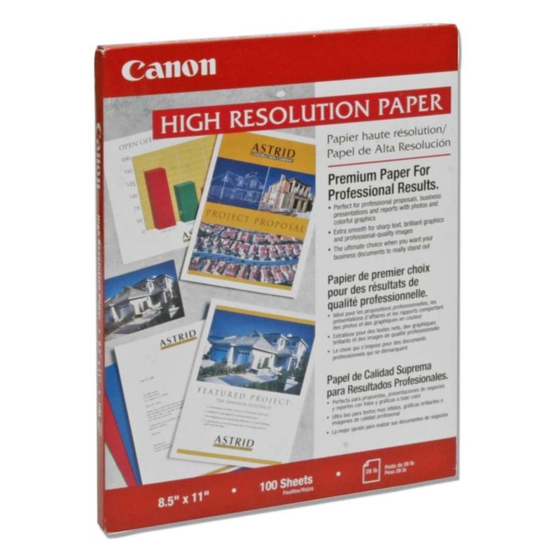Papel Canon 21 cm × 29 cm 100 hojas/paquete