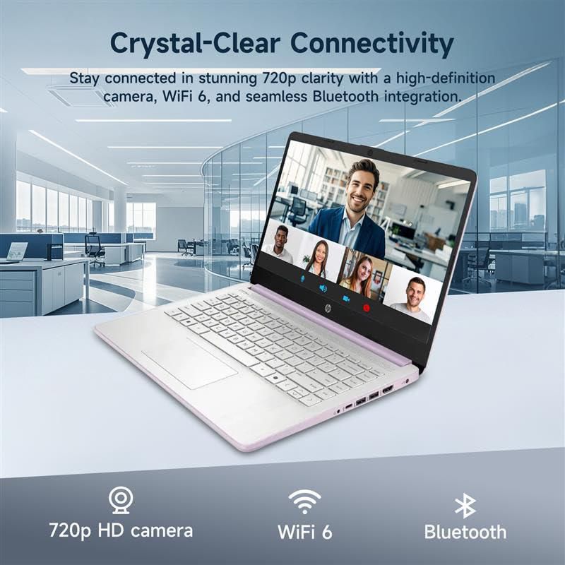Portátil HP 14" Intel N150 4 GB RAM 128 GB UFS con Windows 11