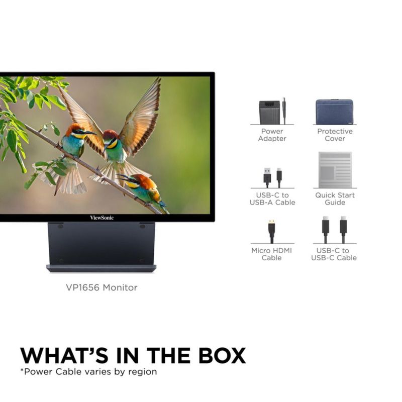 Monitor ViewSonic 156" 1200p IPS USB‑C Pantone