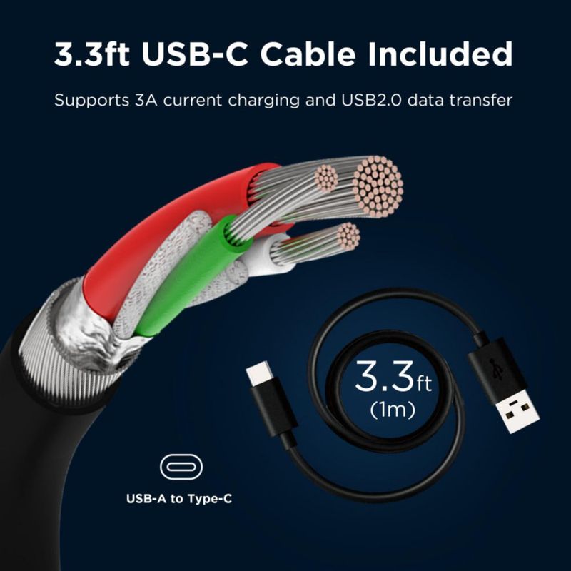 Cargador Motorola TurboPower 33 QC3.0 con cable USB‑A a USB‑C de 1 m para Moto G86 Power 5G G56 5G G55 5G Razr 60 Razr 50 Edge 30