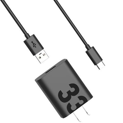Cargador Motorola TurboPower 33 QC3.0 con cable USB‑A a USB‑C de 1 m para Moto G86 Power 5G G56 5G G55 5G Razr 60 Razr 50 Edge 30