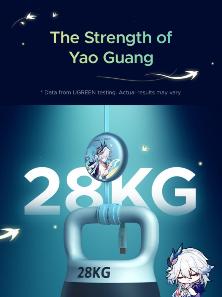 Cable USB‑C UGREEN Nexode 100 W 1 m Azul Glacial