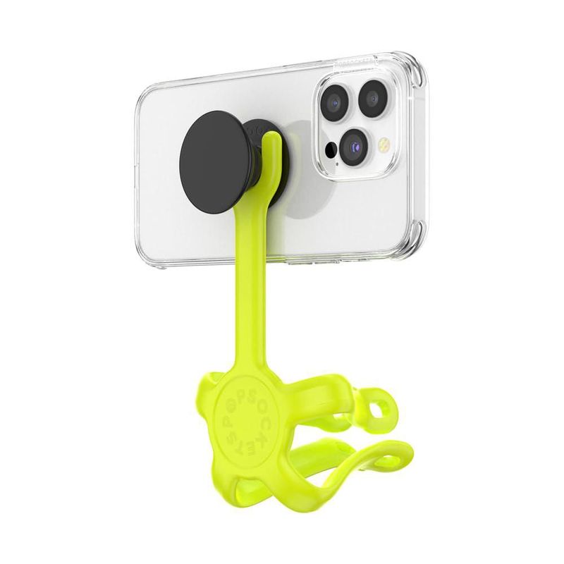 Soporte Flexible PopSockets para Celular – Amarillo Neón
