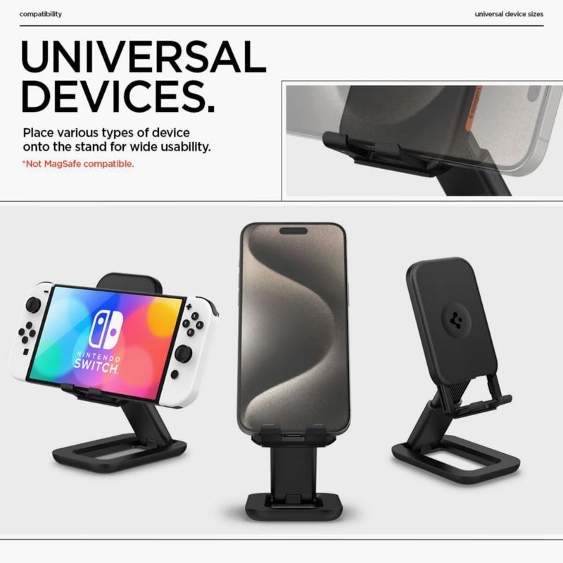 Soporte para celular Spigen ajustable portátil y plegable