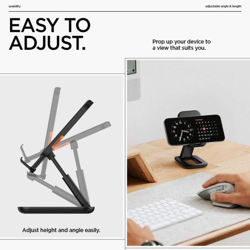 Soporte para celular Spigen ajustable portátil y plegable