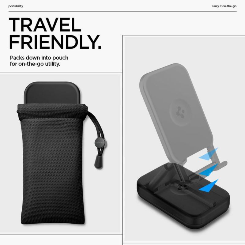 Soporte para celular Spigen ajustable portátil y plegable