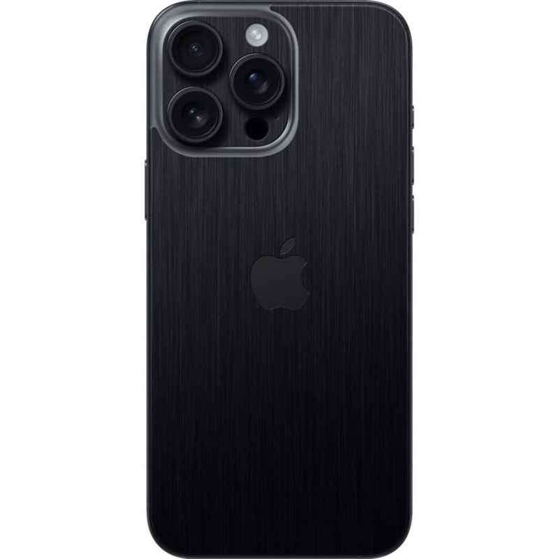 Skin Razer para iPhone 16 Pro Max – Acabado Metal Negro