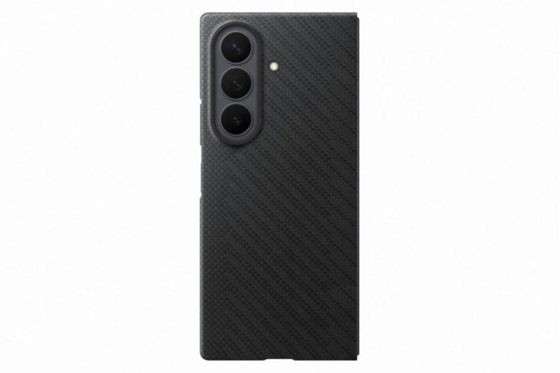 Funda oficial Samsung Galaxy Z Fold8 Ultra de carbono negro con imanes