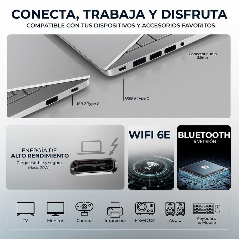 Laptop apple macbook neo chip a18 pro 8gb 512gb pantalla 13"