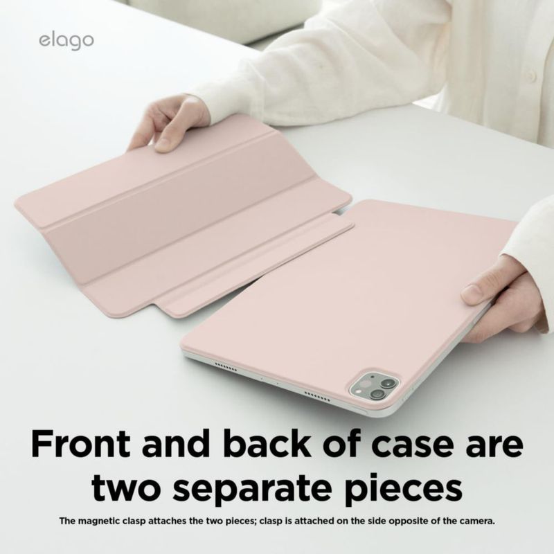 Funda tipo folio magnética elago para iPad Pro 11" (M5 M4) rosa