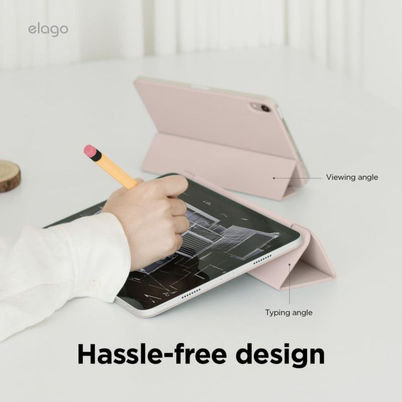 Funda tipo folio magnética elago para iPad Pro 11" (M5 M4) rosa