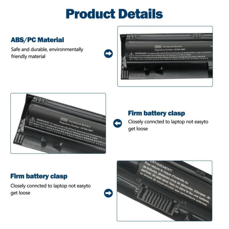 Batería HSX HP Pavilion KI04 148 V 2800 mAh