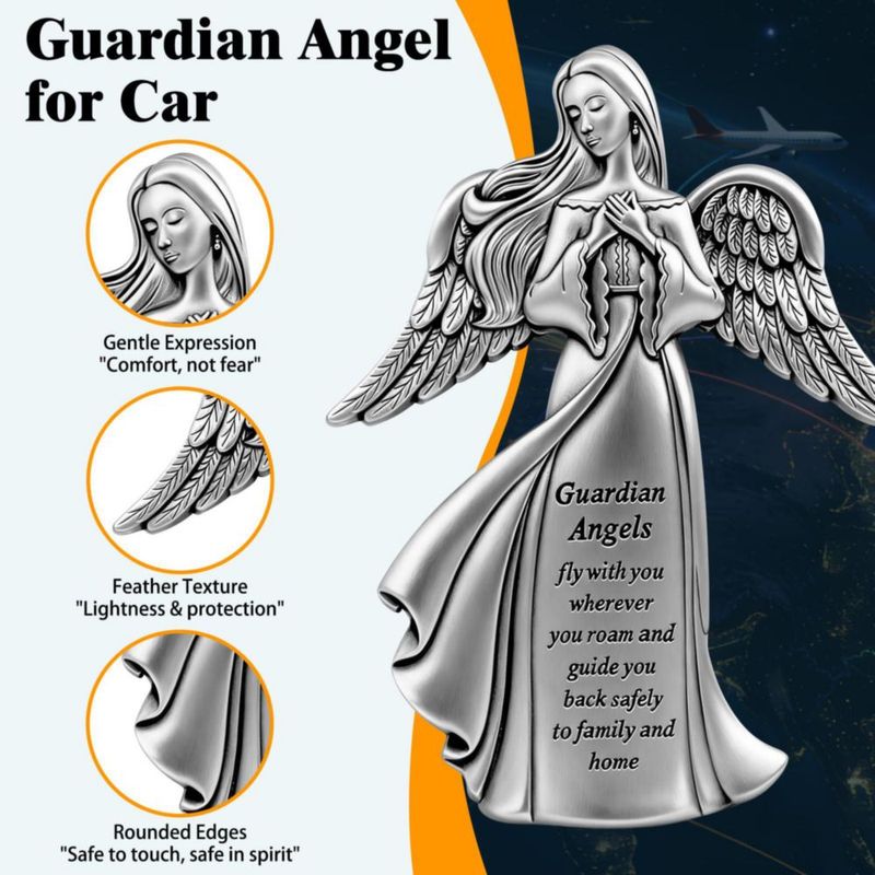 Clip para Visera del Sol PloreWay 2 Unidades Ángel Guardián de Metal