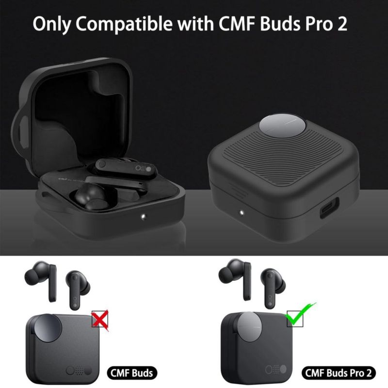 Estuche para auriculares POZCIS para CMF Buds Pro 2 negro