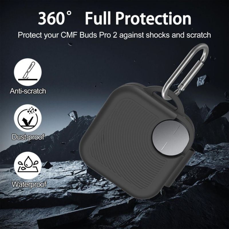 Estuche para auriculares POZCIS para CMF Buds Pro 2 negro