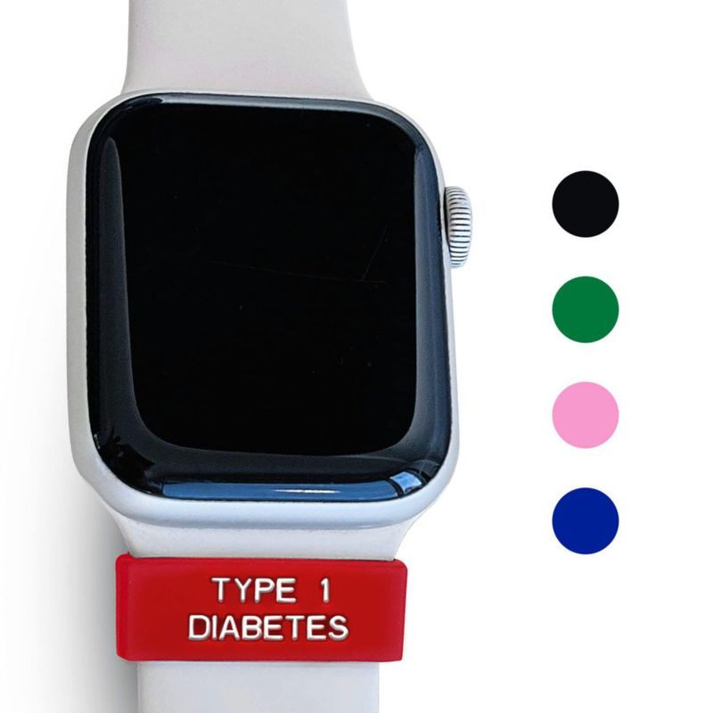 Correa para Reloj RockaDex Diabetes Tipo 1 – Pack de 2 – Rojo