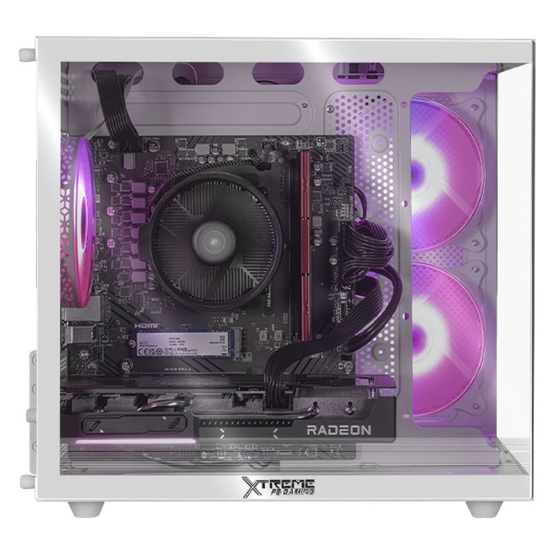 Xtreme pc ia rx 9060 xt ryzen 7 16gb 1tb monitor 27 white
