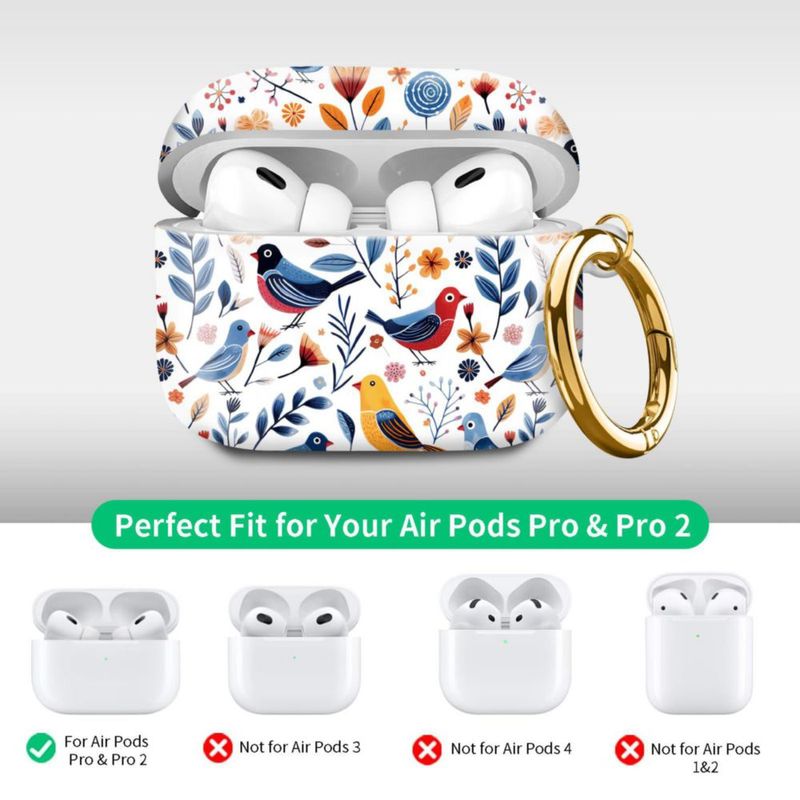 Estuche Quohet para AirPod Pro 1ª/2ª generación con llavero