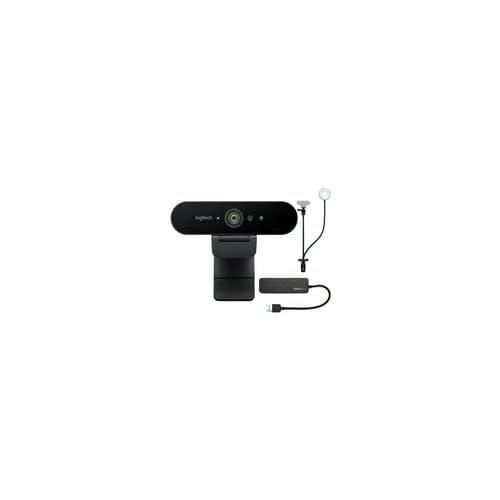 Webcam Logitech Miro 4K Pro con Soporte y Hub USB