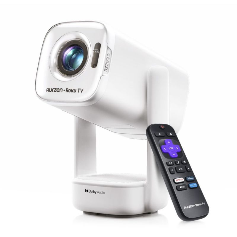 Proyector de video Aurzen Roku TV D1R Air USB‑C 1080P