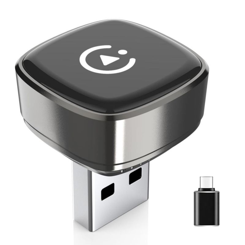 Adaptador CarPlay Inalámbrico Pluvixa Plug & Play Gris