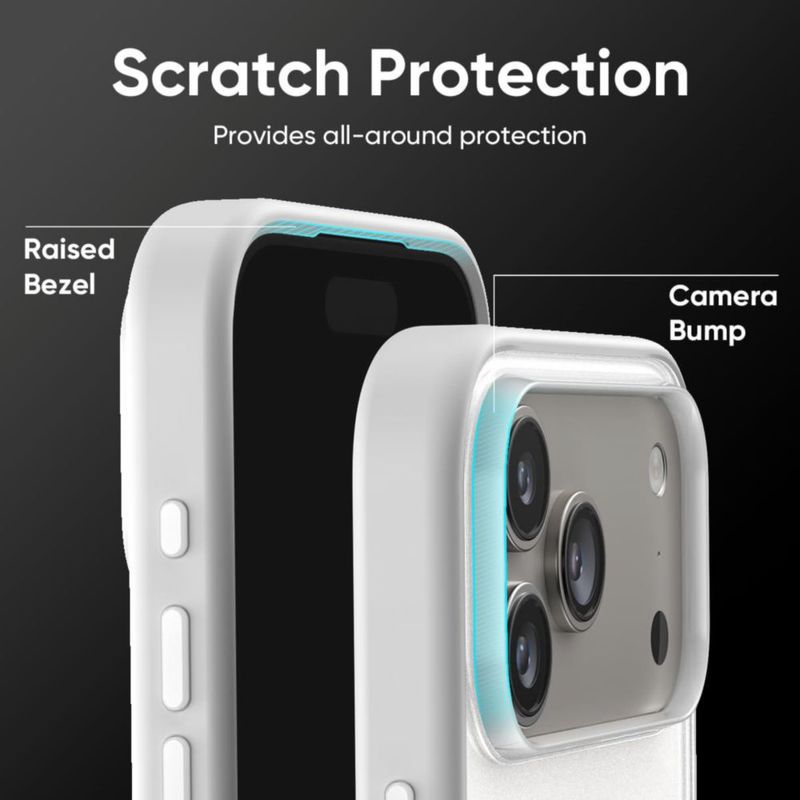 Funda FLOLAB para iPhone 17 Pro Max MagSafe – Blanca